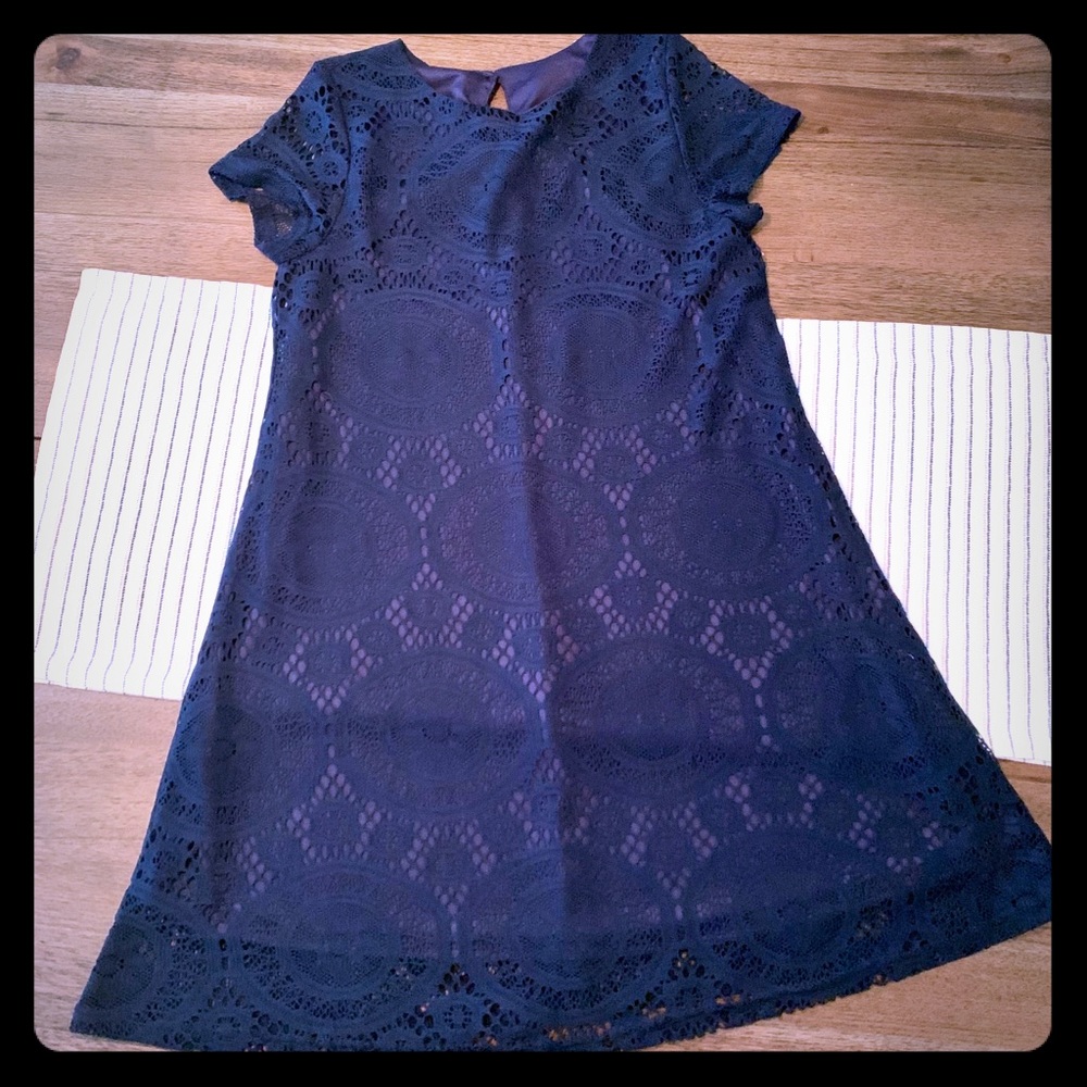 Navy Lace Dress